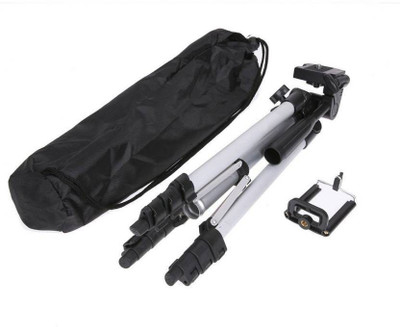

Mezire Jump DSLR Camera Tripod - 3110 For Camera + Mobile Clip Holder] Fully Flexible Mount Cum Tripod , 3-section lever-lock legs for easy height adjustments , Light weight Tripods with Black Carry Travel Bag Latest 2018 Upgraded , Compatible with most v