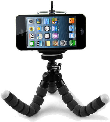 

BJORK Fully Flexible D123-98 Foldable Octopus Mini Tripod Stand for Mobile Camera , DSLR , Smartphone & Action Cameras | Twist It | Bend It | Tilt It | With Universal mobile holder. Tripod, Tripod Kit(Multicolor, Supports Up to 3.5)