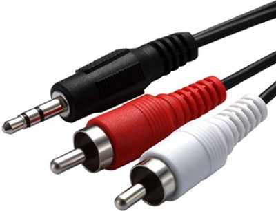 

Etake TV-out Cable 3.5 mm Stereo Audio Male to 2 RCA Male Cable 1.5 Meter (Black, For TV, 1.5 m)(Multicolor, For TV)