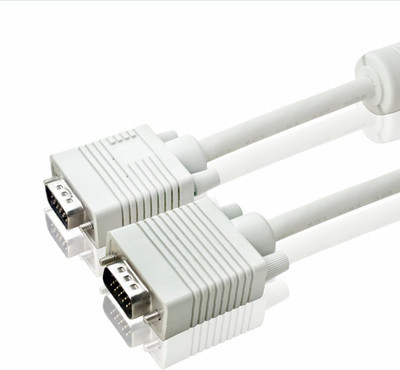 

Etake TV-out Cable 5 Meter High Defination 15 pin Male to Male Vga Cable for LCD, LED, TFT, Moniter VGA Cable (White)(White, For Computer)