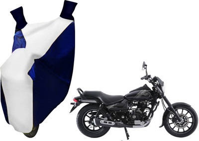 AUTO PEARL Two Wheeler Cover for Bajaj(Avenger, White, Blue)
