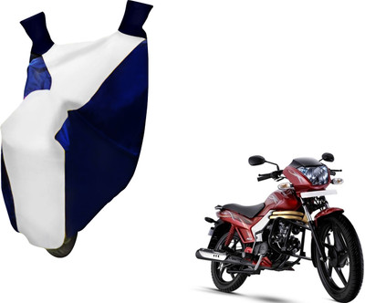 AUTO PEARL Two Wheeler Cover for Mahindra(Centuro, White, Blue)