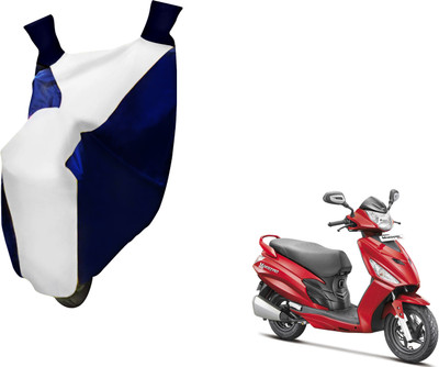 AUTO PEARL Two Wheeler Cover for Hero(Maestro Edge, White, Blue)