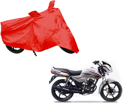 AUTO PEARL Two Wheeler Cover for TVS(Phoenix 125, Red)
