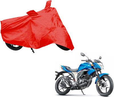 AUTO PEARL Two Wheeler Cover for Suzuki(Gixxer, Red)