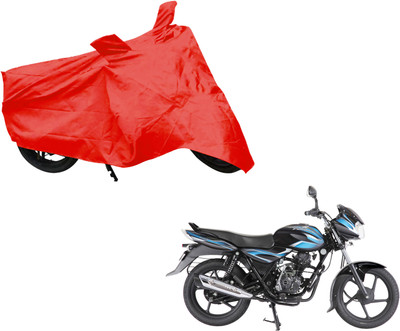 AUTO PEARL Two Wheeler Cover for Bajaj(Discover 100 DTS-i, Red)