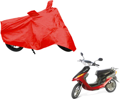 AUTO PEARL Two Wheeler Cover for Indus(Yo Electron, Red)