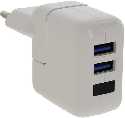 

ShopyBucket 2 Port USB Power Adapter Battery Charger USB Adapter(White)