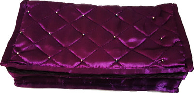 

FORE TREND Satin Jewellery organizer Vanity Box(Purple)