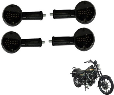 MOCKHE Front, Rear LED Indicator Light for Bajaj Avenger 220(White)