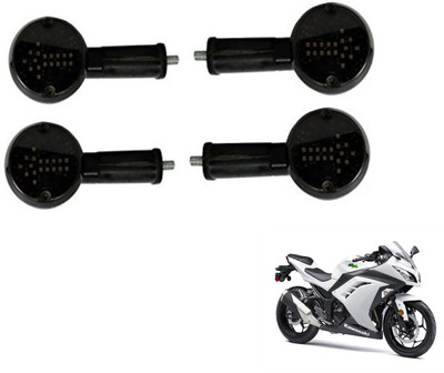 MOCKHE Front, Rear LED Indicator Light for Kawasaki Ninja 300(White)
