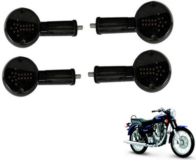 MOCKHE Front, Rear LED Indicator Light for Royal Enfield Electra EFI39(White)