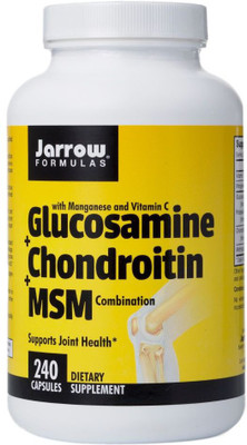 

Jarrow Formulas Glucosamine and Chondroitin and MSM, 240 Capsules(240 No)