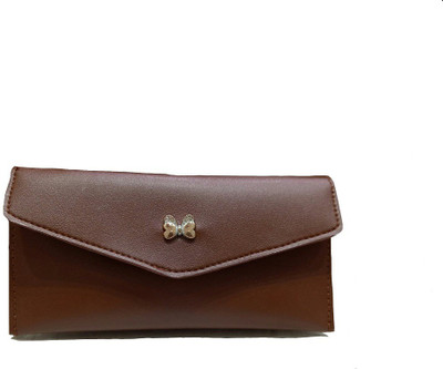 

landloper Girls Casual Brown Fabric Wallet(6 Card Slots), Dark brown