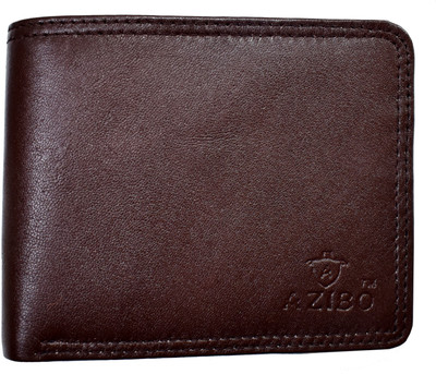 

Azibo Men Formal Brown Genuine Leather Wallet(4 Card Slots)