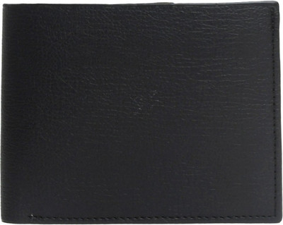 

GFW Men Formal Black Genuine Leather Wallet(5 Card Slots), Black 06