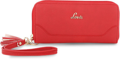 

Lavie Women Casual Red Genuine Leather Wallet(8 Card Slots)