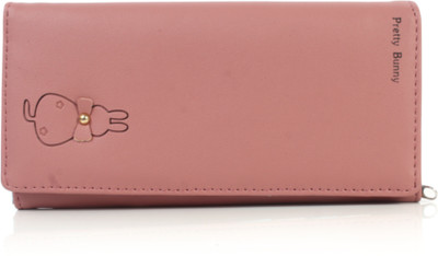 

b4bags Girls Trendy Pink Artificial Leather Wallet(4 Card Slots), Rosy brown