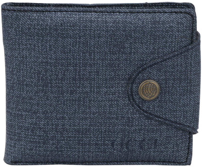 

FERRET Men Casual Blue Artificial Leather Wallet(5 Card Slots)