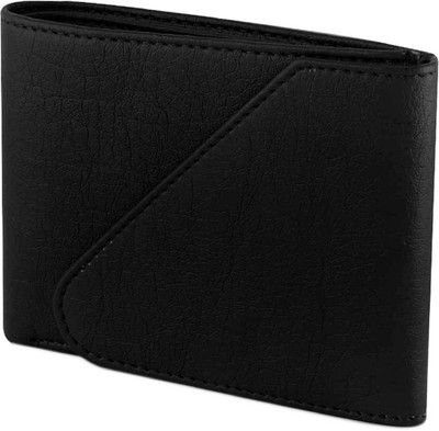 

ibex Men Formal Black Artificial Leather Wallet(5 Card Slots)