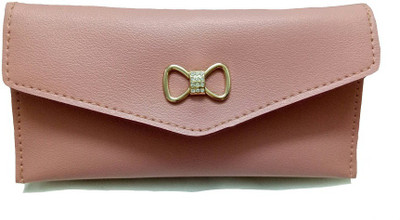 

landloper Girls Casual Pink Fabric Wallet(6 Card Slots), Baby pink