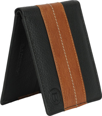

BACHELOR Men Casual Black Genuine Leather Wallet(8 Card Slots), Brbc40