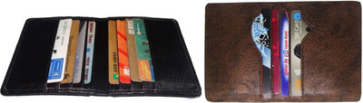 

Peacock Mundkar Men Casual Black, Brown Artificial Leather Card Holder(8 Card Slots)