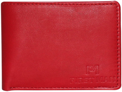

first man Men Casual Red Genuine Leather Wallet(4 Card Slots)