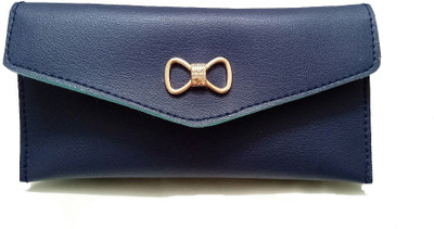 

landloper Girls Casual Blue Fabric Wallet(6 Card Slots)