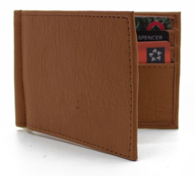 

Facinate Men Brown Artificial Leather Money Clip(6 Card Slots)