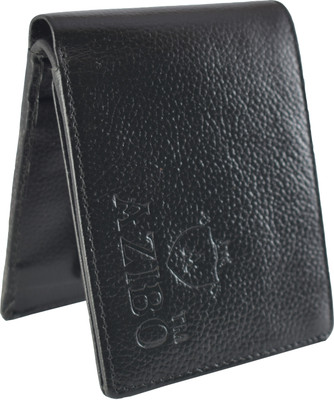 

Azibo Men Casual Black Genuine Leather Wallet(6 Card Slots)