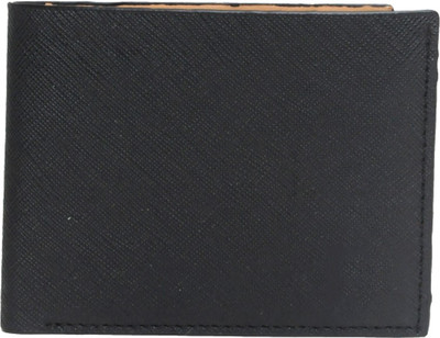 

GFW Men Casual Black Genuine Leather Wallet(5 Card Slots), Black 04