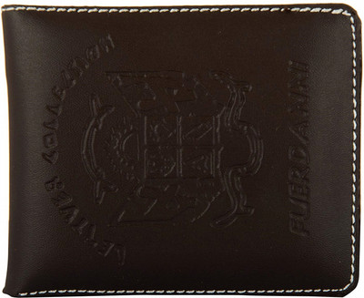 

FERRET Men Casual Brown Artificial Leather, Genuine Leather Wallet(5 Card Slots)