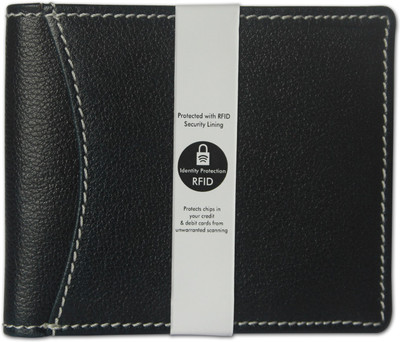 

Ubai Lifa Men Casual Black Genuine Leather Wallet(8 Card Slots), Navy blue