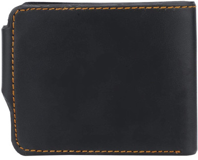 

FERRET Men Formal Black Artificial Leather, Genuine Leather Wallet(5 Card Slots)