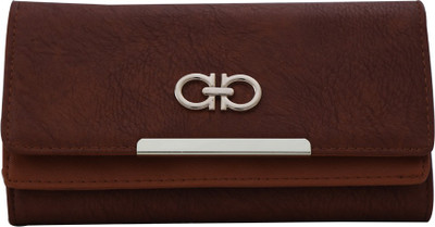 

Cidky Women Brown Artificial Leather Wrist Wallet(8 Card Slots), Trendy brown