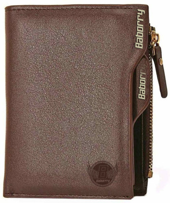 

BABORRY Men Travel Brown Genuine Leather Wallet(15 Card Slots)