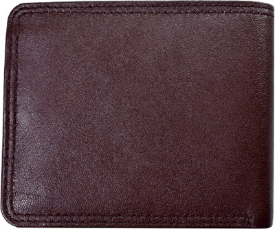 

Azibo Men Casual Brown Genuine Leather Wallet(5 Card Slots)