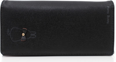 

b4bags Girls Casual Black Artificial Leather Wallet(4 Card Slots)
