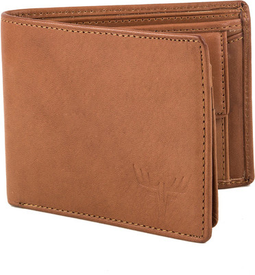 

Accezory Men Casual Tan Genuine Leather Wallet(6 Card Slots)