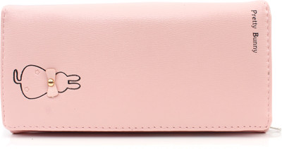 

b4bags Girls Casual Pink Artificial Leather Wallet(4 Card Slots), Tuft bush