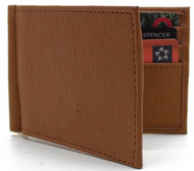 

NiETz Men Casual Brown Artificial Leather Money Clip(6 Card Slots)
