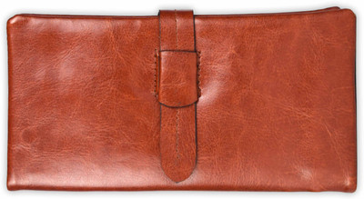 

Death By Color Women Casual Brown Genuine Leather Wallet(13 Card Slots)