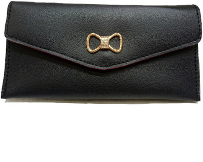 

landloper Girls Casual Black Fabric Wallet(6 Card Slots)