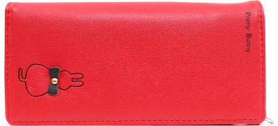 

b4bags Girls Casual Red Artificial Leather Wallet(4 Card Slots)