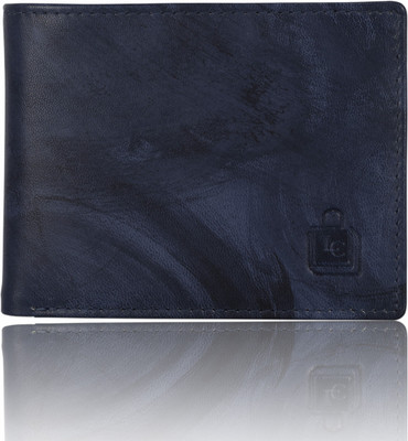 

Le Craf Men Casual Blue Genuine Leather Wallet(6 Card Slots), Navy