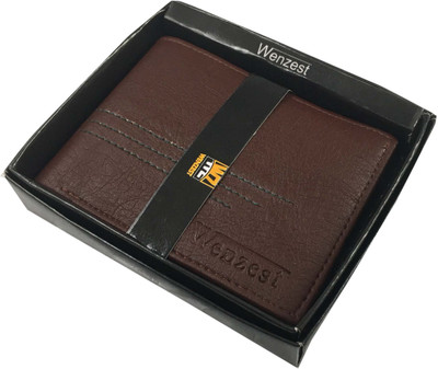 

Wenzest Men Brown Artificial Leather Wallet(3 Card Slots)