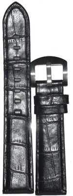 

SURU Croco HC20B 20 mm Leather Watch Strap(Black)