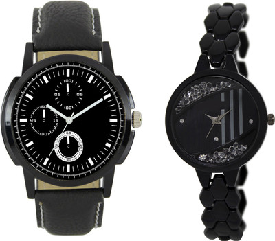 

Shocknshop LR13_221 Designer Analog Chain Strap Couple Watch - For Men & Women