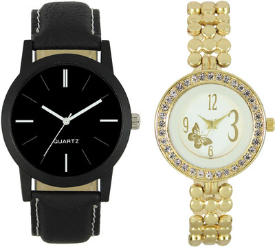 

Shocknshop LR05_203 Designer Analog Chain Strap Couple Watch - For Men & Women